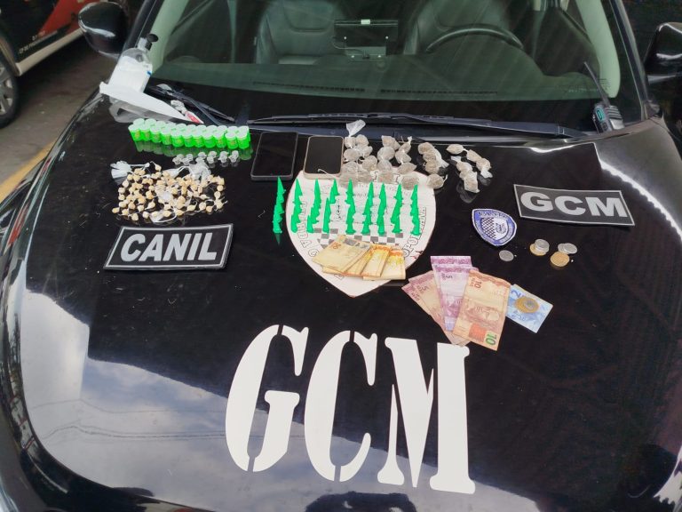 GCM apreende dois suspeitos por tráfico de drogas em Pindamonhangaba