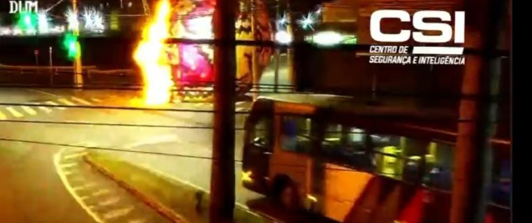 VÍDEO: Balão gigante atinge fiação, provoca explosão e assusta moradores em São José