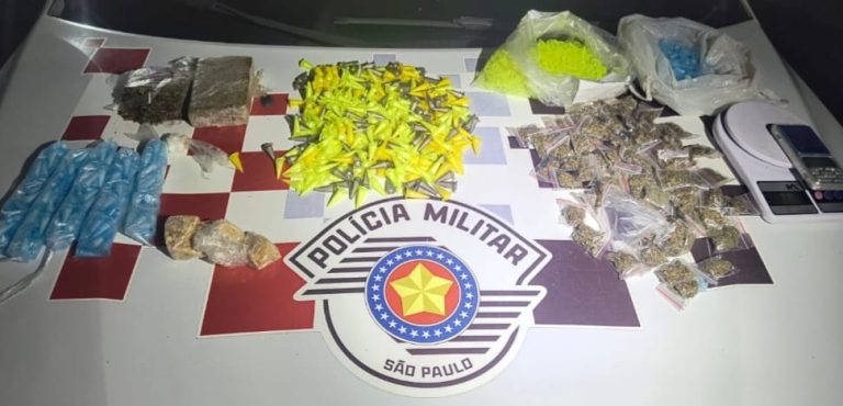 Homem é preso com quase 2 kg de drogas em Guaratinguetá
