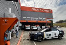 Farma Conde instala pontos de recarga para viaturas elétricas da GCM em São José