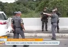 São José dos Campos proíbe pesca magnética em pontes