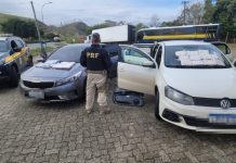 PRF apreende mais de 1,3 mil ampolas de medicamentos irregulares na Dutra, em Lavrinhas
