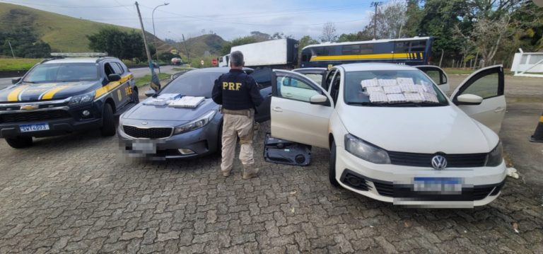 PRF apreende mais de 1,3 mil ampolas de medicamentos irregulares na Dutra, em Lavrinhas