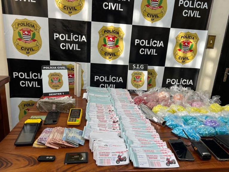 Operação da Polícia Civil prende três e investiga rifas usadas para lavar dinheiro do tráfico em Ubatuba
