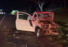Motorista morre em acidente entre Saveiro e EcoSport na SP-310