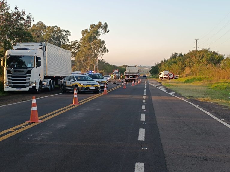 Motociclista morre após tentar desviar de boi na pista e colidir com caminhão