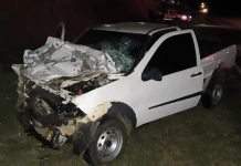 Jovem de 22 anos morre após colisão traseira em estrada vicinal