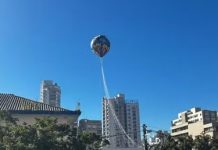 Balão cai em avenida de Santos e mobiliza polícia ambiental