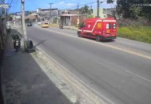 Motociclista fica ferido após perder controle da moto e bater em grade e muro na Ladeira do Cuiá, em João Pessoa
