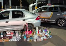Polícia apreende cosméticos, perfumes e varas de pesca do Paraguai na SP-595