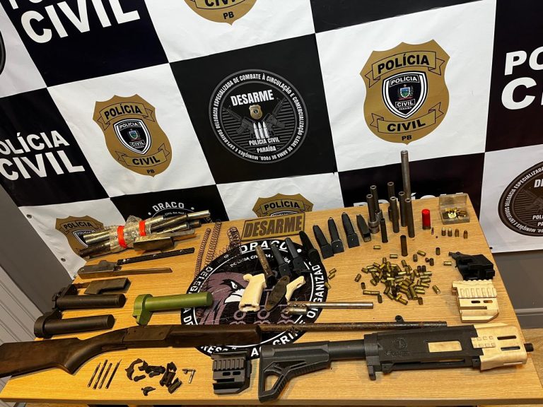 Polícia Civil fecha fábrica clandestina de armas de fogo na zona sul de João Pessoa
