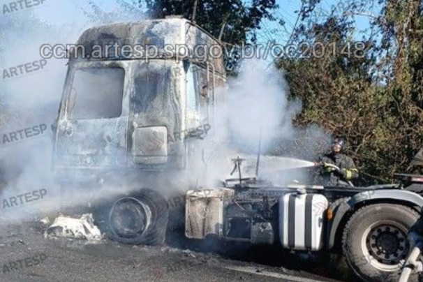 incendio caminhao