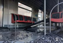 Veja como ficaram vagões após incêndio em linhas de trem em São Paulo