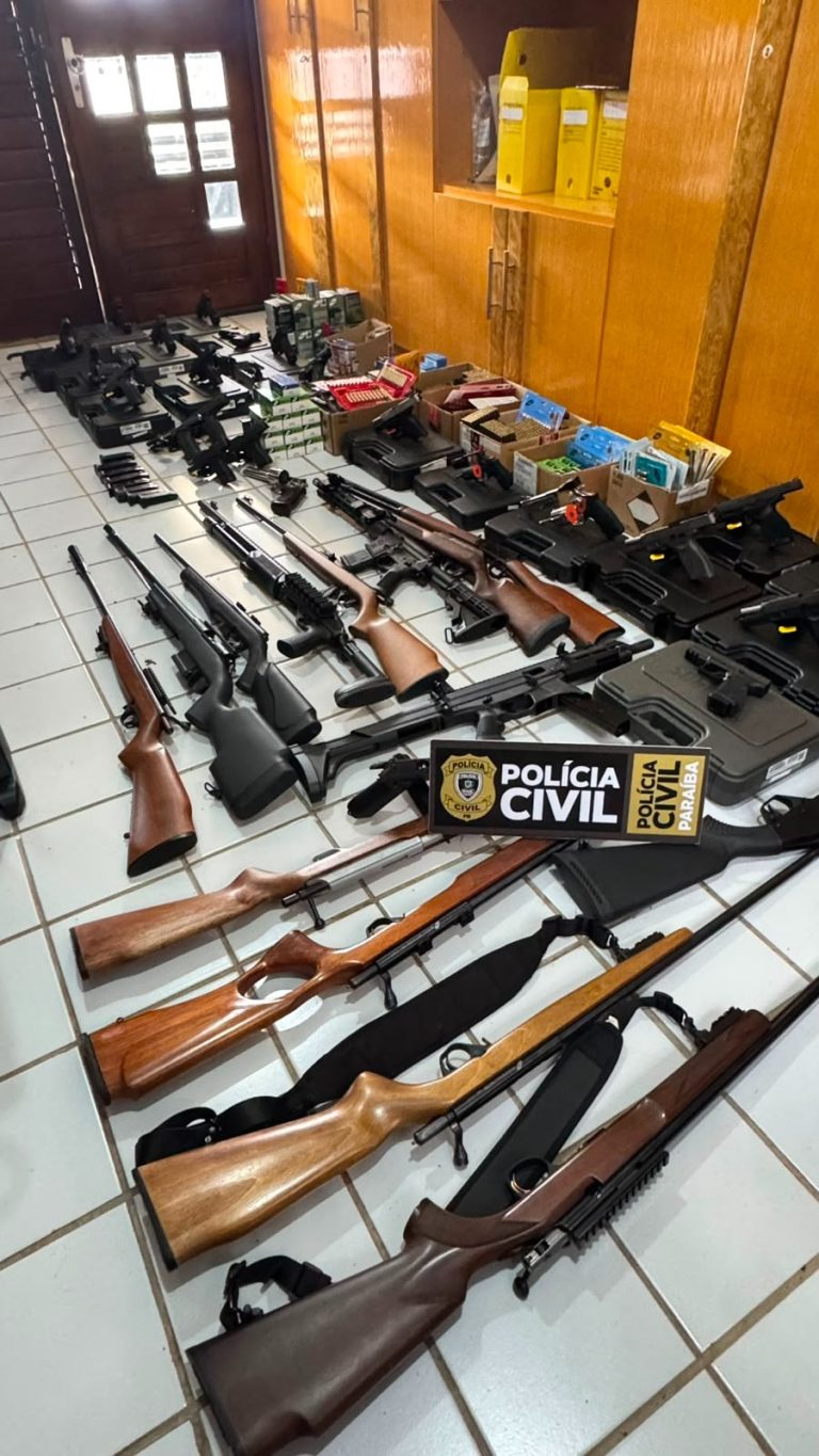 Operação Purgatio cumpre sete mandados de prisão e apreende armas no Sertão paraibano