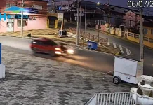 Câmeras registraram atropelamento à GCM em Salto de Pirapora