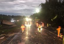 Acidente entre caminhões e carro causa interdição total da Washington Luís em Catiguá