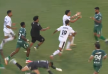 Ex-Palmeiras, Luan soca adversários após expulsão por cotovelada na Série D