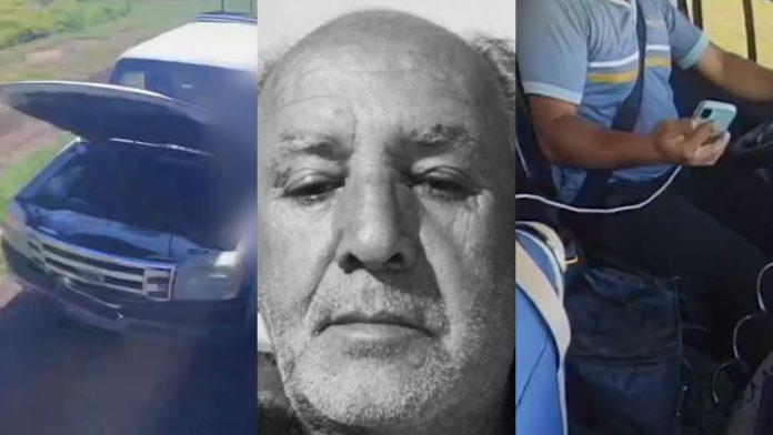 Câmera mostra caminhoneiro mexendo no celular antes de atropelar e matar idoso Câmera mostra caminhoneiro mexendo no celular antes de atropelar e matar idoso