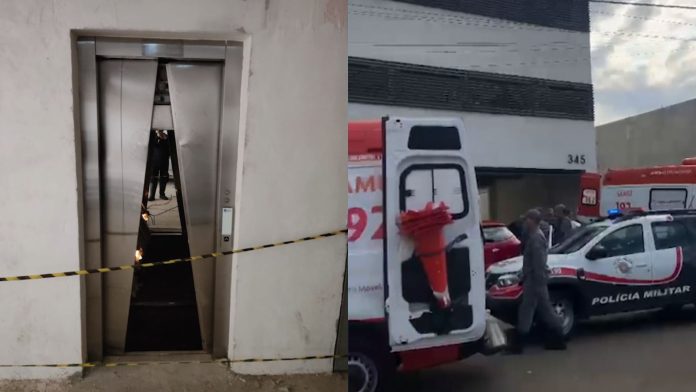 Elevador despenca com duas mães e duas crianças dentro de clínica em Hortolândia Elevador despenca com duas mães e duas crianças dentro de clínica em Hortolândia