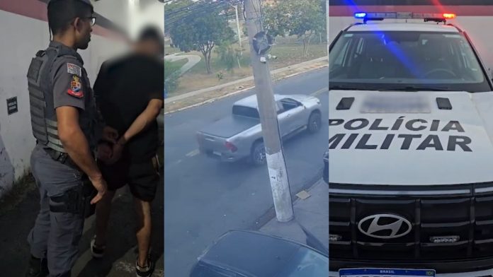 Perseguição a caminhonete furtada termina com batida em creche de Campinas Perseguição a caminhonete furtada termina com batida em creche de Campinas