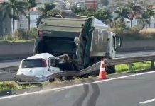 Carro bate em caminhão de lixo e motorista morre em Campinas