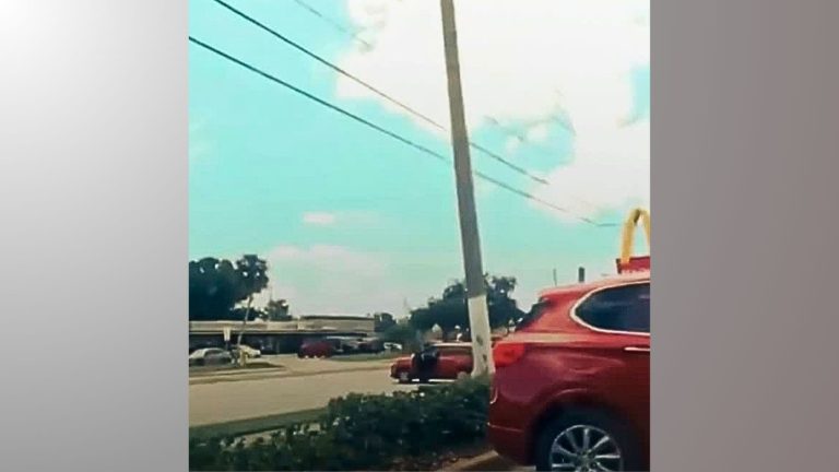 Carro anda sozinho e mulher tenta impedir acidente nos EUA