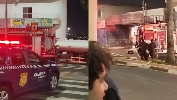 Incêndio destrói oficina e deixa cinco carros de clientes queimados Incêndio destrói oficina e deixa cinco carros de clientes queimados