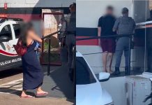 Polícia encontra mulher sentada na calçada com as malas feitas e criança no colo após sofrer violência doméstica
