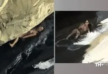 Vídeo: Mulher perde controle em toboágua natural e se choca contra pedras nos EUA