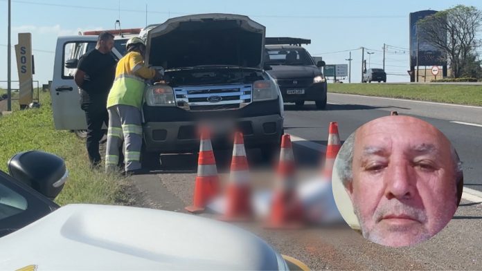 Idoso desce do carro, é atropelado por caminhão e morre na frente da família na Rodovia Campinas-Mogi