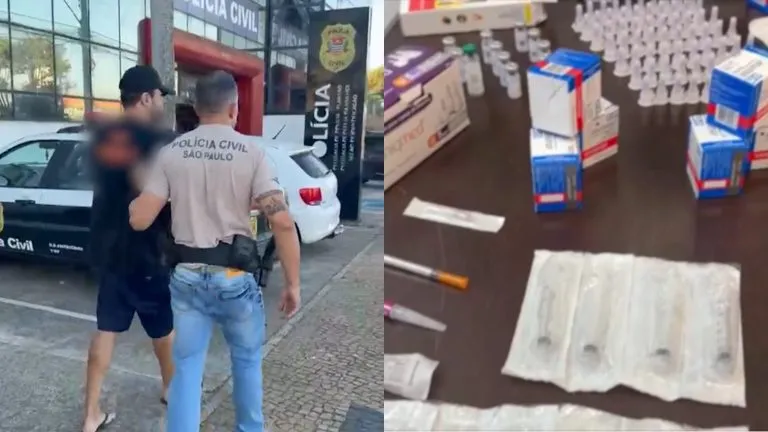 Fisiculturista tenta se livrar de celular durante prisão por venda ilegal de anabolizantes em Americana