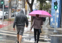 Frente fria traz chuva e ventos fortes à Baixada Santista