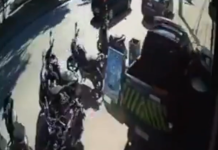 Homem é preso após furtar viatura da GCM e bater em três carros durante a fuga em São Vicente; VÍDEO