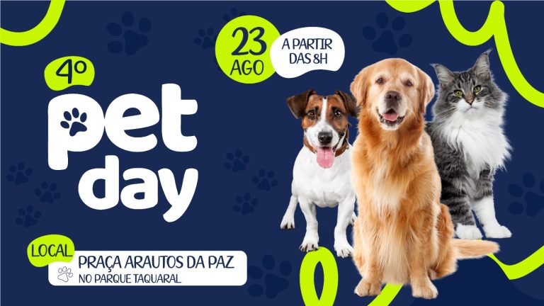 PET DAY 2026 terá feira de adoção, atrações e arrecadação de ração em Campinas