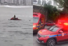 Turista de 21 anos desaparece após se afogar em praia de Guarujá