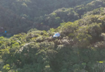 Balão cai em área de mata de difícil acesso em Guarujá; ninguém ficou ferido