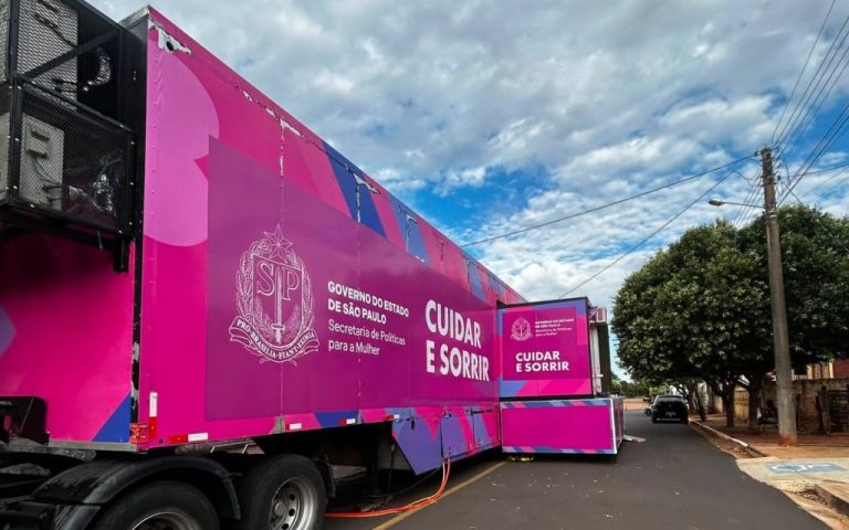 Araçatuba recebe Carreta Odontológica com atendimentos gratuitos para mulheres em situação de vulnerabilidade