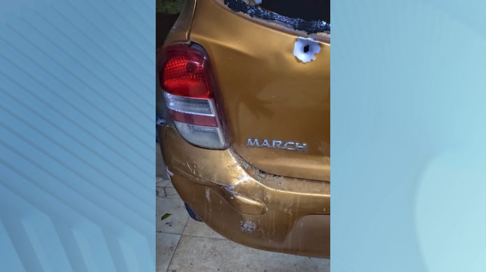 Criminosos disparam contra veículo e despachante é atingido na cabeça; filha de 11 anos estava no carro e não ficou ferida