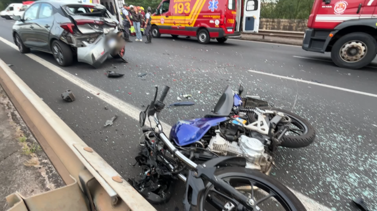 Motociclista morre em colisão com veículo na Rod. Anhanguera