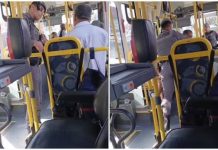 Motorista buzina pedindo passagem a viatura e é retirado de ônibus por PMs, em São Paulo