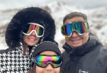 Comandante de São José é surpreendido com viagem em família no Dia dos Pais e leva esposa e filha para conhecer a neve; veja VÍDEO
