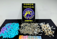 Homem é preso por tráfico de drogas em Mongaguá; porções fracionadas foram encontradas com o suspeito