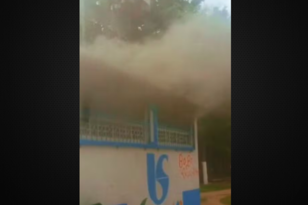 principio de incendio estacao sabesp guaruja
