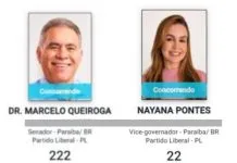 Queiroga e vice de Efraim aparecem como ‘quilombolas’ no sistema do TSE