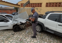 AGORA em Sumaré: Homem atira cinco vezes contra vítima, tenta fugir com o carro dela e termina com acidente dentro de residência