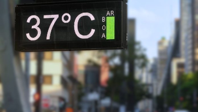 termometro relogio de rua