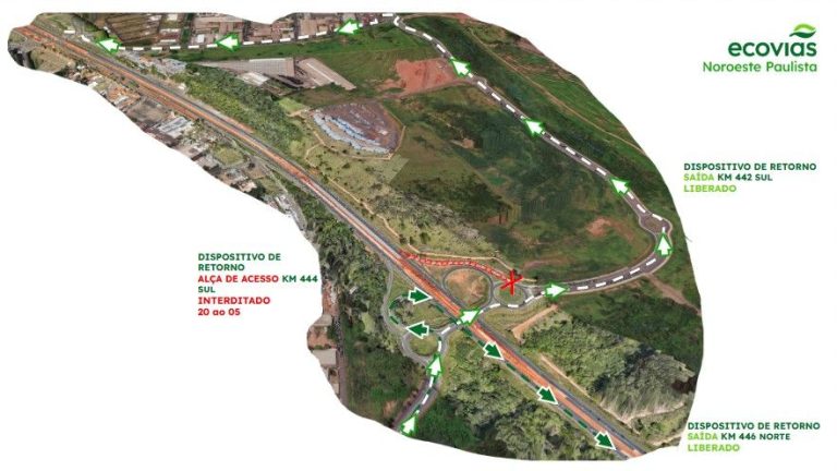 Obras na Washington Luís interditam faixas e alteram trânsito em Rio Preto