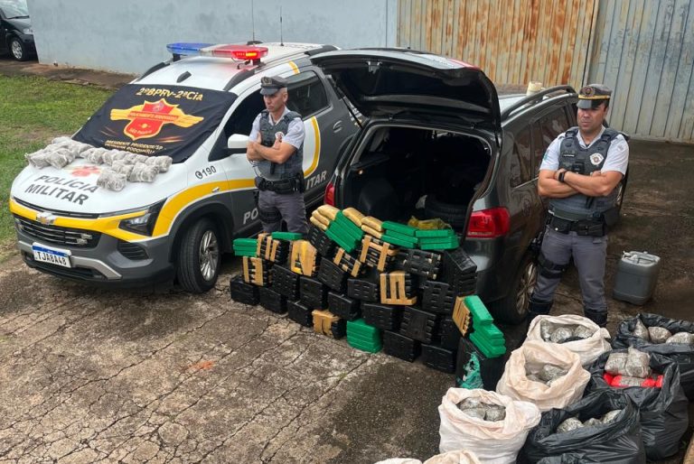 Polícia Rodoviária apreende 426 kg de drogas avaliados em R$ 2,7 milhões na SP-563