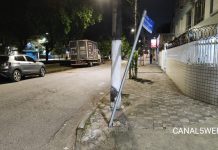Acidente entre motociclista e ciclista deixa três pessoas feridas