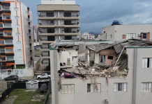 VÍDEO: Botijão de gás explode em prédio e duas idosas ficam feridas